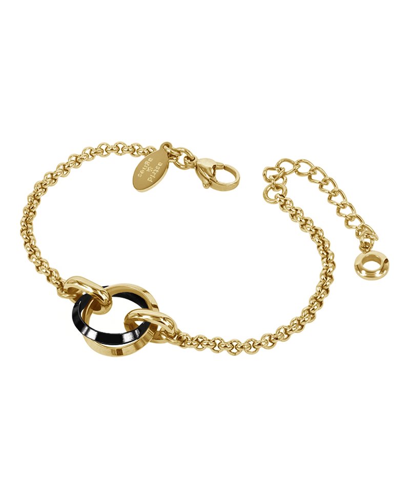 CAROLIN Armband Guld/Svart