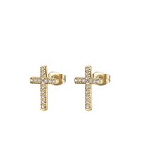 CROSS Crystal Stud Örhängen Guld